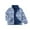 Blue, variant on Godderr 2-9 Years Old Boys Padded Sweatshirt,High-Necked Sweatsuit,Fall Winter Zipper Cardigan Jacket Tops for Baby Kids