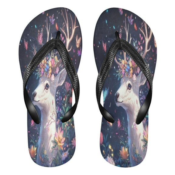 YAZAOOSummer Flip Flops Creatively Fae & Flora Simple Beach Sandals