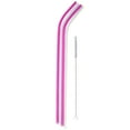 thumbnail image 2 of Schroeder & Tremayne 4pk Plastic Wine Straws with Cleaning Brush, 2 of 6