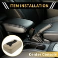 thumbnail image 2 of Unique Bargains Center Console Cover for Chevrolet Microfiber Leather With Zipper Beige, 2 of 6