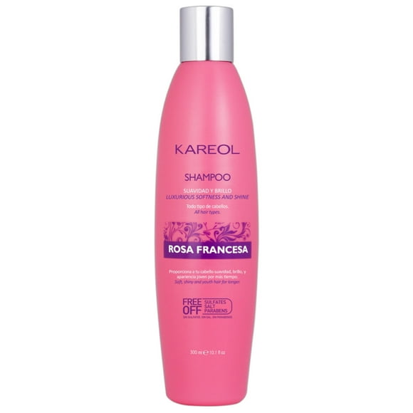 Shampoo Kareol Rosa Francesa 300ml Suavidad Fuerza Brillo
