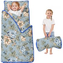 Pioneer Flower Floral Print Pattern Toddler Nap Mats for Kids Preschool,Sleeping Mat Bag or Kids,Toddler Sleeping Bag,Toddler Nap Mat or Daycare
