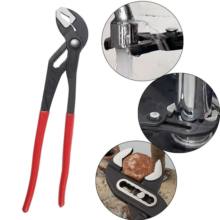 Adjustable Water Pump Plier Comfort Handle Slip Joint Pliers Hand Tools for  Plumber Groove Slip 10 inches 