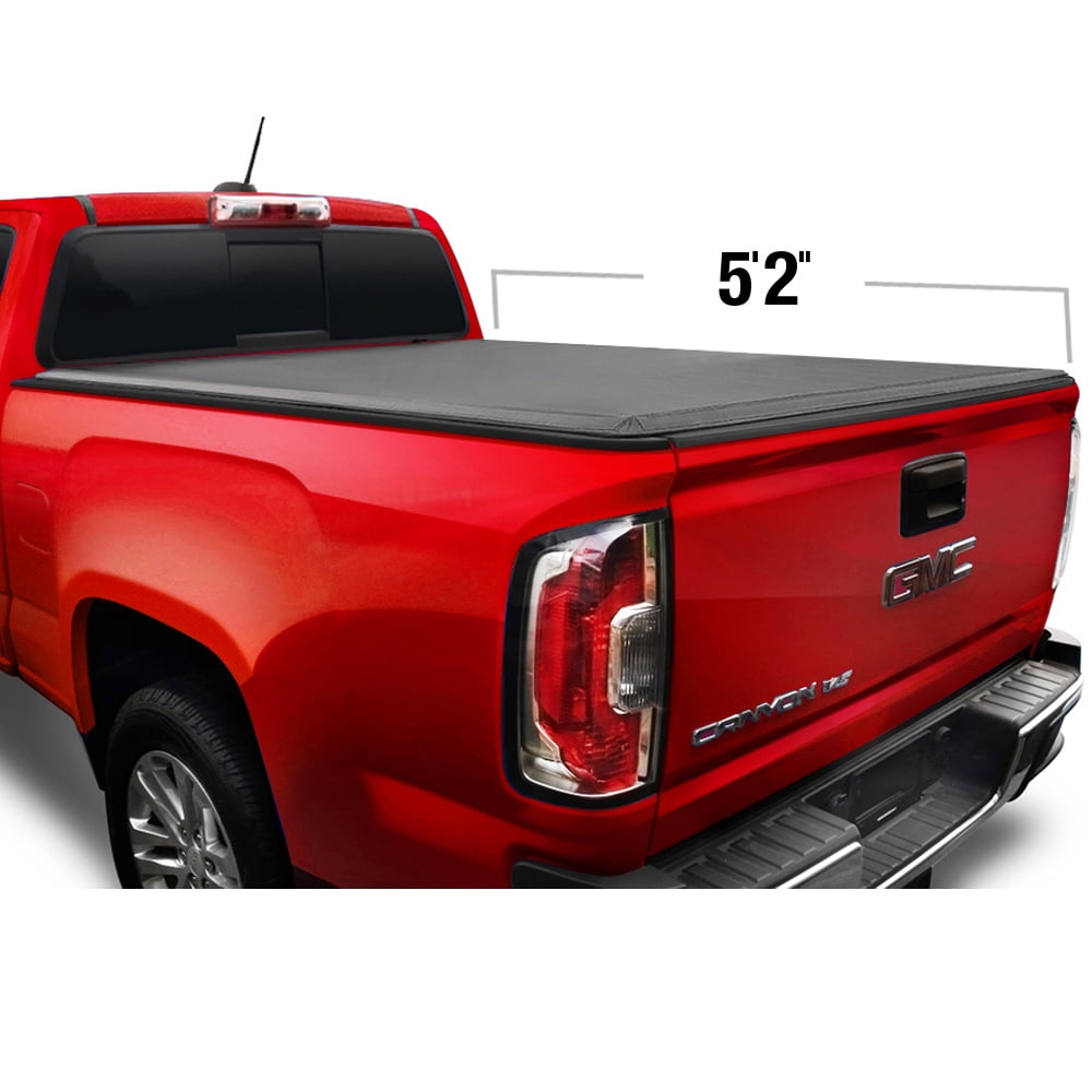 Soft Tri Fold Truck Bed Tonneau Cover For 2015 2019 Chevy Colorado Gmc Canyon Fleetside 5 2 Bed Walmart Com Walmart Com