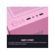 Thermaltake View 170 TG ARGB Bubble Pink Micro Chassis - Micro Tower - Bubble Pink - Tempered Glass, SPCC - 3 x Bay - 3 ? 120mm Fan(s) Installed - Micro ATX, Mini ITX Motherboard Supported - 2 x Fa...
