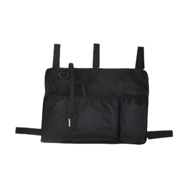 Bolsa organizadora para andadores, bolsa para accesorios, cesta de almacenamiento para andadores de fácil acceso, Oxford Negro