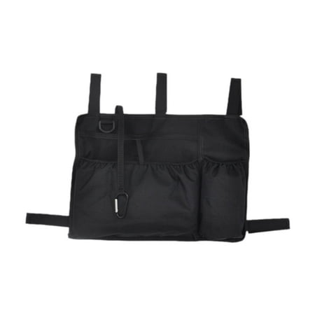 Serenable Accessories Bag Carry Pouch Mobility Aid Storage Pouch Lightweight Multifunction Storage Bag Hanging Pouch for Elderly Black