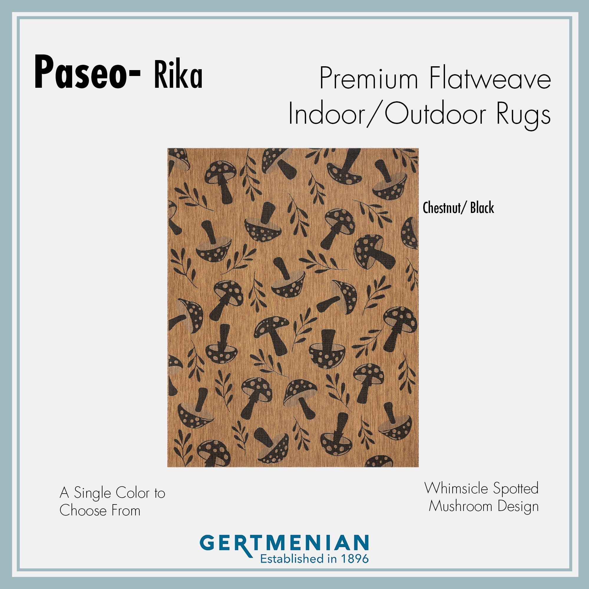 Gertmenian Paseo Rika Modern Floral Chestnut/ Black Area Rug, 8x10