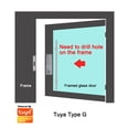 thumbnail image 2 of Door Lock, Tuya Smart Finrprint Card Password NFC Automatic Lock With Key For Home Office Feless Fe S Push Sliding Door ,Easy to Install, 2 of 7