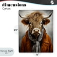 thumbnail image 4 of Stupell Industries Eclectic Buster Bull Horn Portrait Canvas Art, 16 x 20, by Ray Powers, 4 of 8
