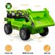 thumbnail image 2 of Camión volquete para niños, coche eléctrico 12V con caja volquete eléctrica, control remoto y pala extra, vehículo de construcción con USB, MP3, reproductor de música (verde), 2 of 8