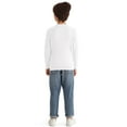 thumbnail image 3 of Actgleam Boys Sweaters Girls Crew Neck Long Sleeve Knit Pullover Sweater for Kids,White,9-10Years, 3 of 8