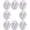 White, variant on YIEMEEN Heavy Duty Plastic Cable Organizers Wall Hook For Neat Power Socket Arrangement
