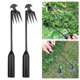 thumbnail image 5 of (Embalaje Cartón) 2 Piezas Nueva Herramienta Desmalezado Doble Propósito Pala Acero Al Manganeso Herramienta Manual para Arrancar Raíces Pala para Verduras (negra 30 Cm 2 Piezas) (Paquete Cartón), 5 of 9