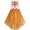 Renne Brun, variante sur Robe Fille Multicolore Queue de Sirène Arc-en-Ciel Princesse Fête d'Anniversaire 4 Ans