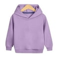 thumbnail image 5 of MLQIDK Cute Plain Hoodie for Girls Kids 10-12 Years Long Sleeve Solid Color Cute Sweatshirt Pullover Cute Kids Clothes 150(11-12 Years), 5 of 6