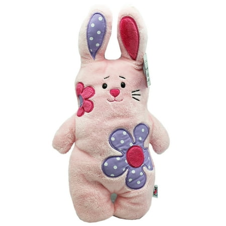 Pretty Flower Themed Cuddle Bunny Comforting Plush Companion - By Ganz