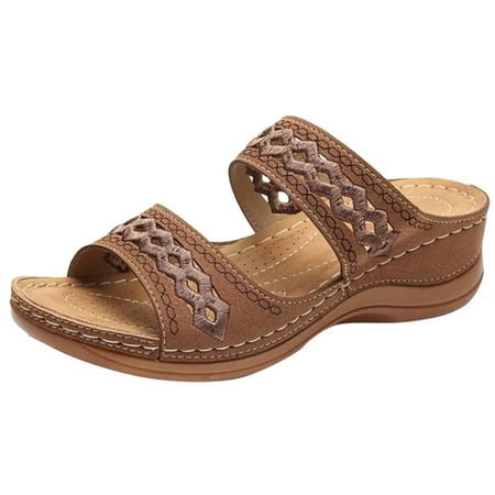 

Qufokar Flip Flops for Women Rainbows Pearl Sandals Heels for Women Wedges Summer for Women Sliders Women S Shoes Slip Shoes Strap Fashion Slippers On Sandals Women S Sandals