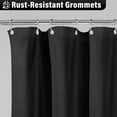 thumbnail image 5 of Lipa Farmhouse Ruffle Shower Curtain,Shabby Chic Shower Curtain with 12 Hooks,Black,72" x 72", 5 of 9