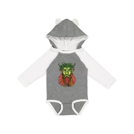 

Inktastic Autumnal Equinox Green Man Gift Baby Boy or Baby Girl Long Sleeve Bodysuit