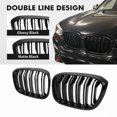 thumbnail image 3 of Double Slat Car Front Grill Grilles Kidney Grill For BMW 3 4 X3 G01 G08 X4 G02 Racing Grilles Car Styling, 3 of 4