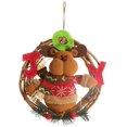 thumbnail image 1 of Corona de puerta de Navidad, corona de Navidad de ratán, corona de árbol colgante, corona de Santa muñeco de nieve, corona de alce, muñeco de peluche, decoración de corona Zhivalor WLJ-2480, 1 of 5