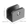 thumbnail image 2 of Raindrops 1Set Metal Fixed Clamp for Diy Enthusiasts Glass Shelf Supports Homeowners Glass Clip, 2 of 8