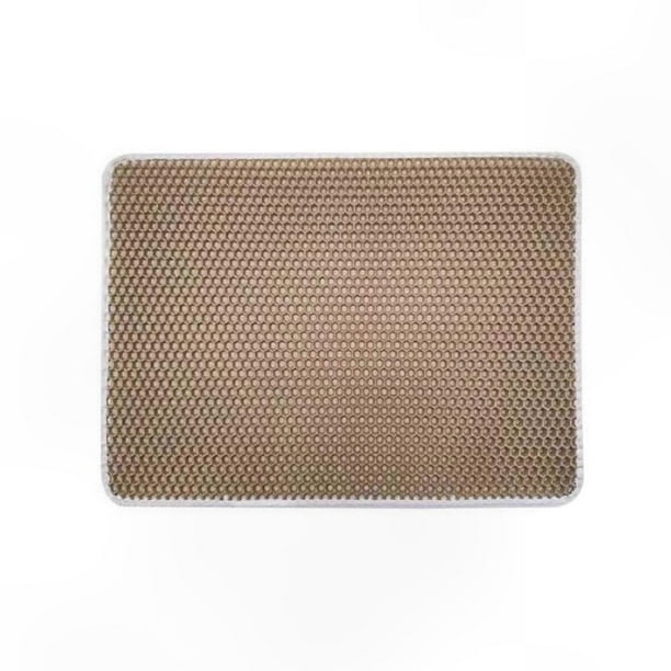Pet-Friendly Non-Slip Litter Mat with Dual Layers and Enhanced Debris Trapping Functionality for Indoor Use