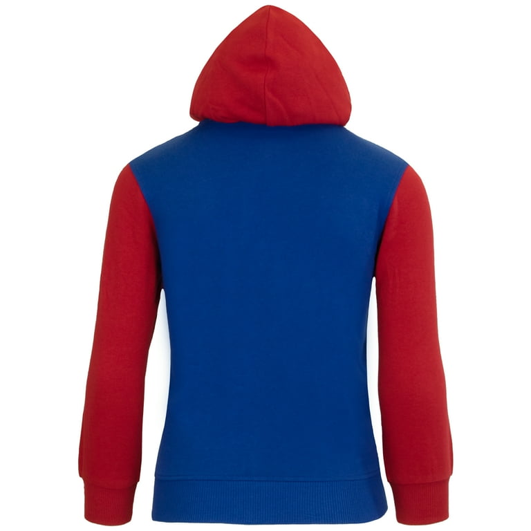 Nintendo Super Mario Boys Costume Hoodie, Mario Luigi Zip