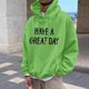 thumbnail image 4 of MHFRRA Sudadera con Capucha Gráfica Divertida, Informal, Cómoda y con Estampado de Letras para Uso Diario y Actividades Al Aire Libre Verde, 4 of 6