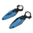 thumbnail image 2 of Luces LED impermeables para manillar de bicicleta oso de fresa luz de advertencia antirrobo color azul, 2 of 9