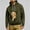 #0211-Army Green, variant on Men Hoodies with Thumb Hole Long Sleeve Kangaroo Pocket Loose Fit Casual Warm Winter Pullover Top