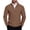 Brown, variant on Men's Pullover Sweaters Slim Fit Quarter Zip Sweater Lightweight Knit Long Sleeve Sweater