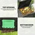 thumbnail image 3 of Outsunny Garden Compost Bin 80 Gallon Outdoor Large Capacity Composter Fast Create Fertile Soil Aerating Box, Easy Assembly, Green, 3 of 9