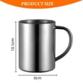 thumbnail image 2 of Camping Coffee Mugs Unbreakable Double Walled Stainless Steel Mug with Handle, Set of 2, 2 of 7
