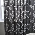 thumbnail image 2 of Cortinas Cortina de puerta corrediza de patio semi-sombreado para sala de estar Ventana Puerta de pa Abanopi Negro, 2 of 6