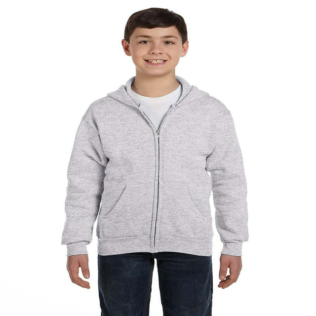 ComfortBlend Boy's EcoSmart Full-Zip Hoodie Sweatshirt, Style P480