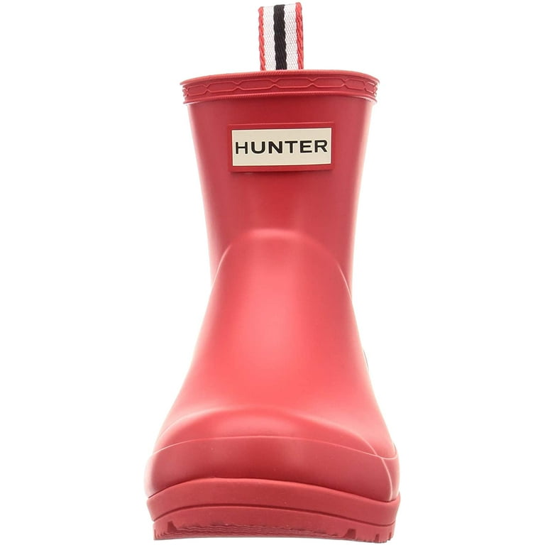 ★Hunter★Women's Play Short Boot★Logo Red Hunter Women's Original Short Play Boots, Logo Red,7 M US