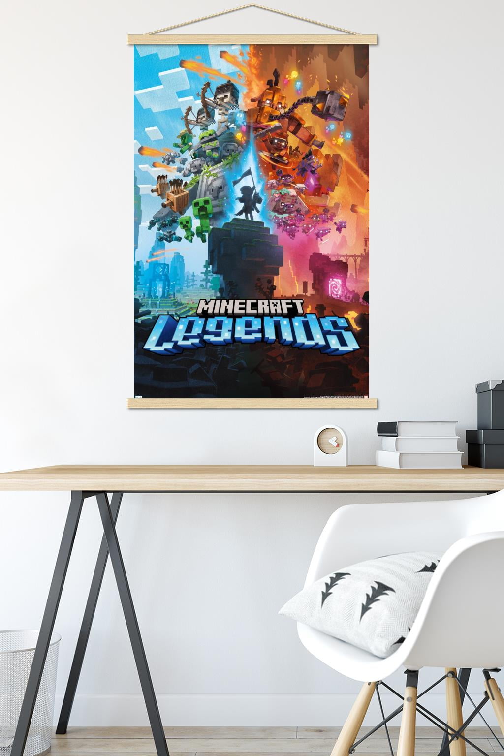 Minecraft: Legends - Key Art Wall Poster with Magnetic Frame