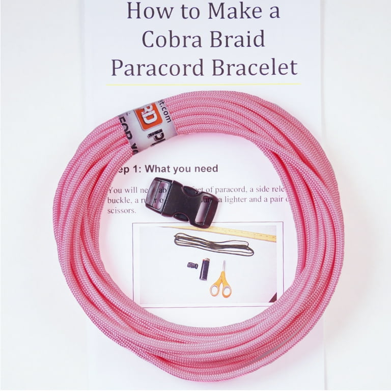 Paracord Planet DIY Cobra Braid Paracord Bracelet Kit – Multiple Colors – Survival  Bracelet Kit – Do It Yourself Jewelry 