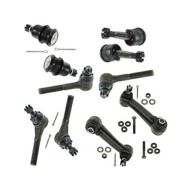 Front Ball Joint Tie Rod End Idler Arm Kit 10 Piece - Compatible with 1981 - 1994 Dodge B250 1982 1983 1984 1985 1986 1987 1988 1989 1990 1991 1992 1993