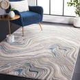 thumbnail image 2 of SAFAVIEH Meadow Joey Wavy Marble Area Rug, Beige/Blue, 6'7" x 6'7" Square, 2 of 8