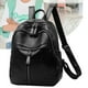 thumbnail image 5 of Bolsa Mochila Retro de cuero PU JShteea Mochila de viaje Color sólido Mochila escolar Para mujer tamaño 295*255*100 mm, 5 of 9