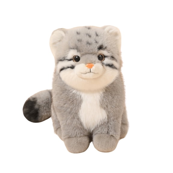 Realistic Pallas Cat Stuffed Animal Plush Toy - Cute Plush Kitten Stuffed Plushies Companion Doll