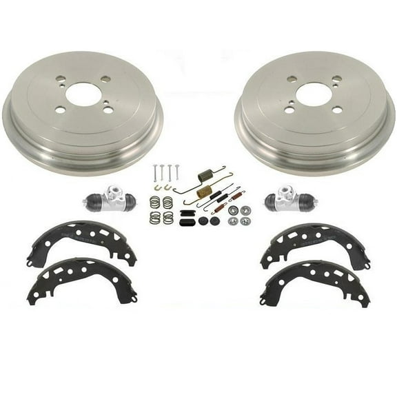 2006-2013 for Toyota for Yaris Rear Brake Drums & Shoes w/Springs & Wheel Cyl - 35117 B917, 17445, 917 NB917, D3EA Certified