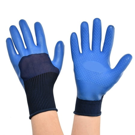 

ANGGREK Safety Work Gloves Latex Coated Knit Anti-slip Gloves For Men And Women Waterproof Breathable Reusable