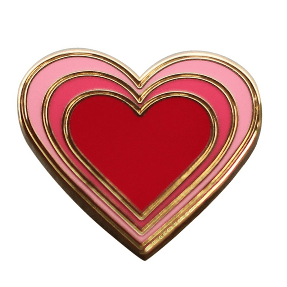 Real Sic Radiant Heart - Enamel Pin for your Life - Goth Gift for Goth Love