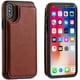 thumbnail image 2 of Funda tipo billetera para Iphone Xs Iphone X con portatarjetas, funda con ranuras para tarjetas con función atril de cuero de primera calidad, cierre magnético doble y cubierta duradera a prueba de go Namotu CZDZ-ZH48-3, 2 of 6