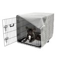 thumbnail image 5 of Abstract Dog Crate Cover, Nostalgic Repeating Pattern with Tiny Squares on Vertical Lines, Easy to Use Pet Kennel Cover Small Dogs Puppies Kittens, 7 Sizes, Off White Multicolor, by Ambesonne, 5 of 6