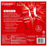 Colgate Optic White Renewal High Impact Teeth Whitening Toothpaste, 4.3 Oz (4Pk)
